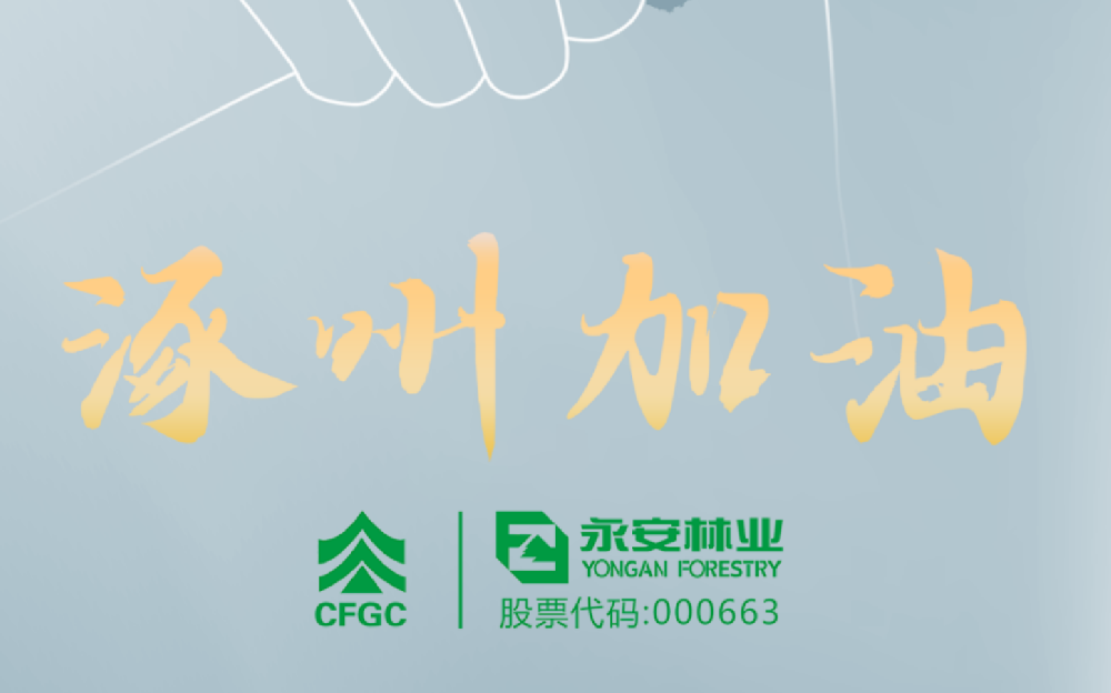 永安林業(yè)向涿州市捐贈100萬元救災(zāi)專款